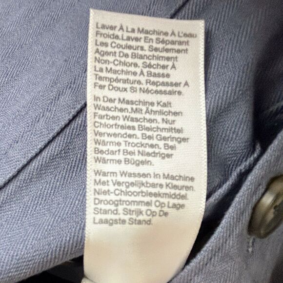 NWT Madewell Cap Sleeve Jumpsuit Utility Workwear Button Ft Straight Leg Blue S - Picture 15 of 16